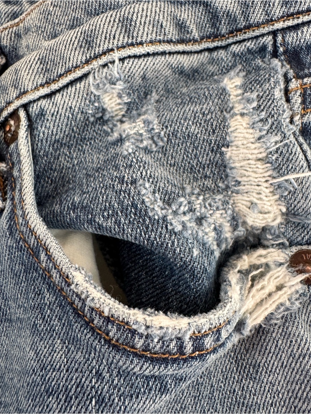 AGOLDE Premium High Rise Straight Leg Jeans - Picture 6 of 8